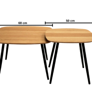 Tamminen kahvipöytäsetti GEOMETRIC 91