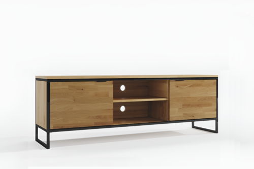 Tammi puinen TV-taso LOFT 02