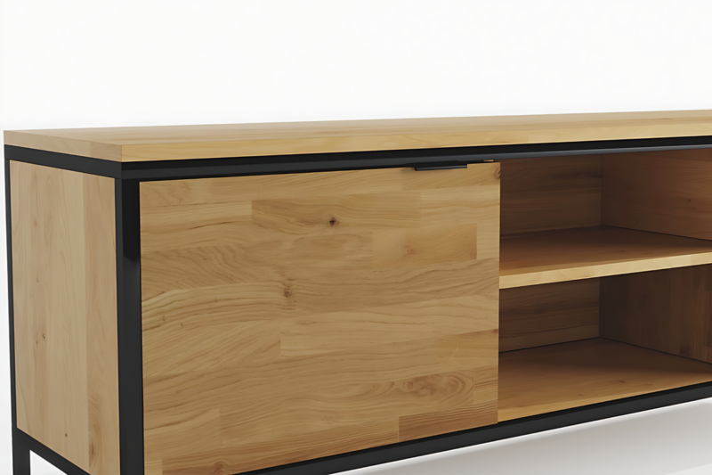 KG-02-_4_ Tammi puinen TV-taso LOFT 02