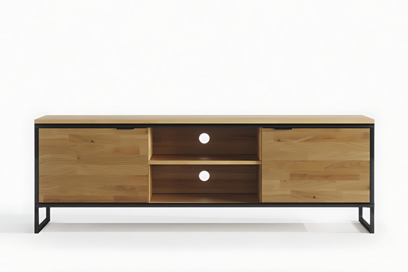 KG-02-_5_ Tammi puinen TV-taso LOFT 02