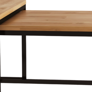 KONGO-sarjan tammipuusta ja metallista valmistettu sohvapöytäsetti