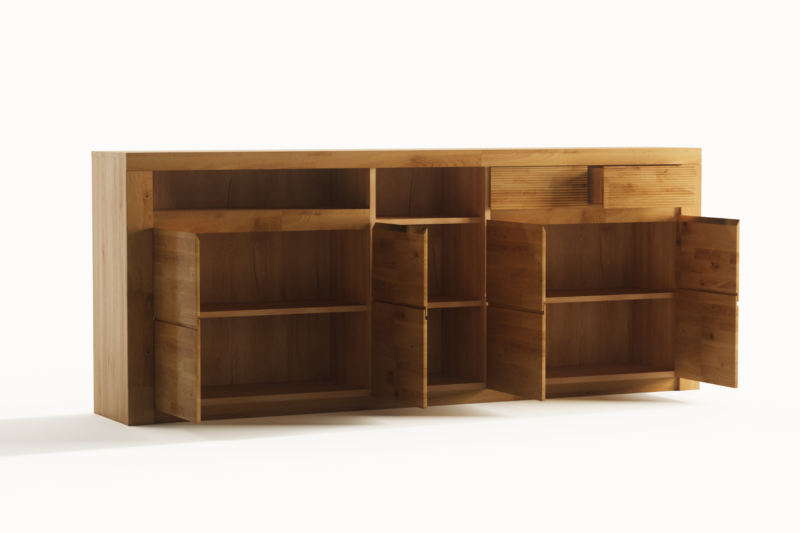 Komoda-debowa-Bruno-35-4 Tammi puinen kommodi BRUNO 35