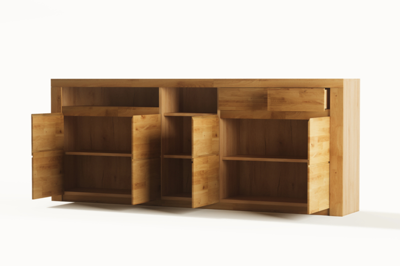 Komoda-debowa-Bruno-35-5 Tammi puinen kommodi BRUNO 35