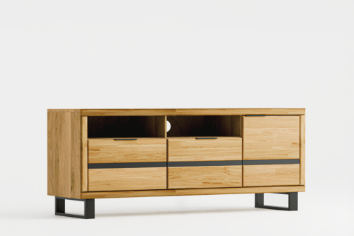 Tammi-puusta TV-kaappi Mono Loft 01