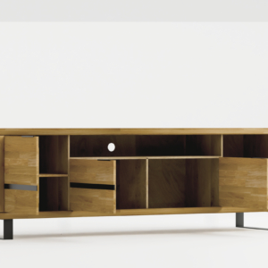 Tammi-puiset televisiotalust Mono Loft 02