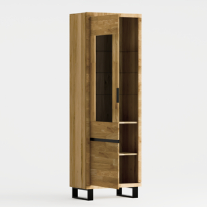 Tammi puusta valmistettu vitriini MONO LOFT 06