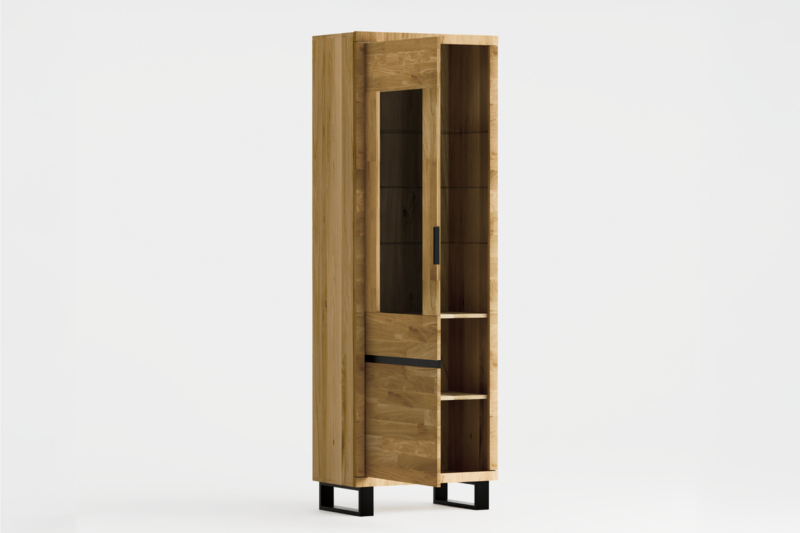 Tammi puusta valmistettu vitriini MONO LOFT 06