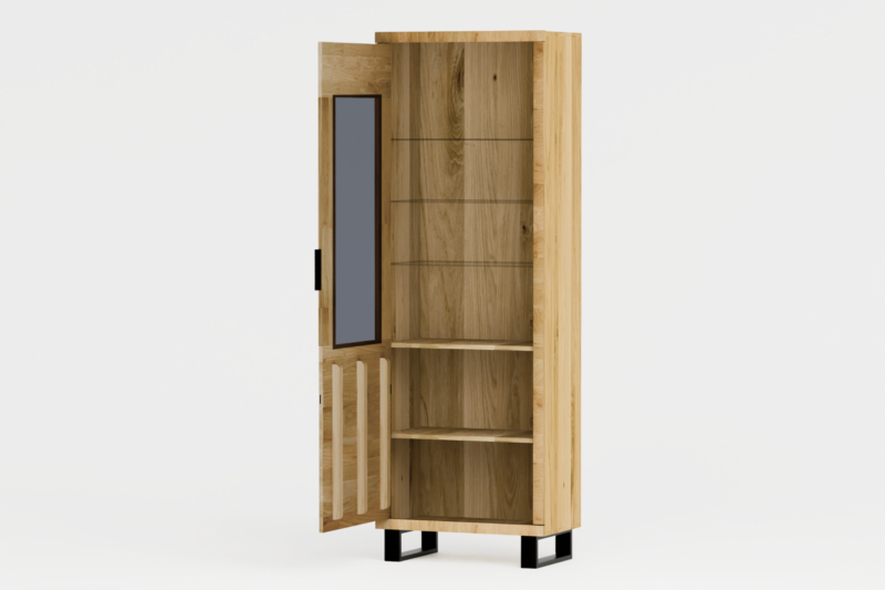 Tammi puusta valmistettu vitriini MONO LOFT 06