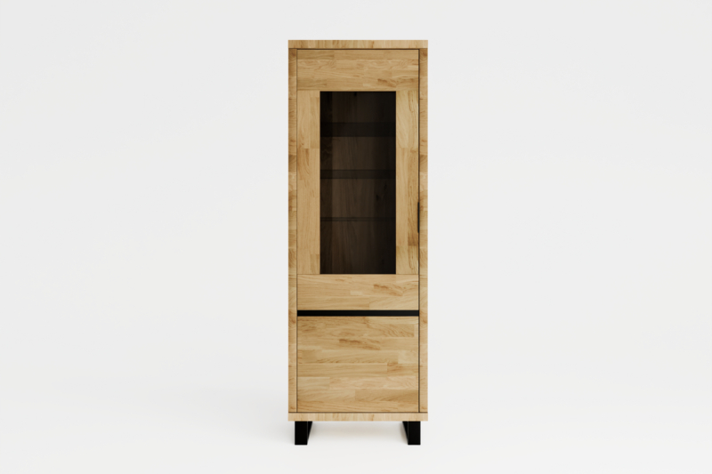 Tammi puusta valmistettu vitriini MONO LOFT 06