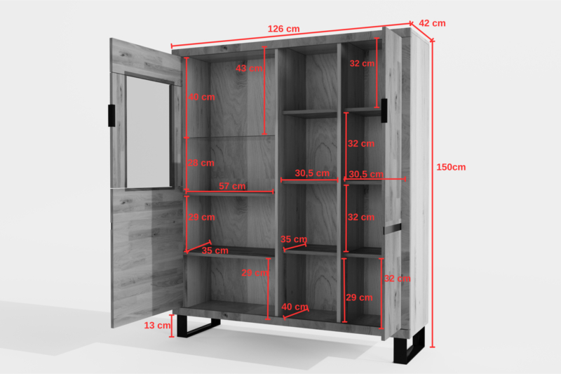 Puuvitriini Mono LOFT 07