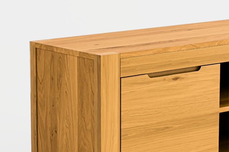 Tammi puusta valmistettu TV-taso Napoli 46