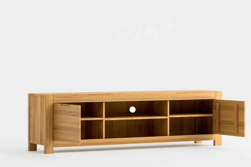 NE-48-_2_ Tammi puusta valmistettu televisioteline Napoli 48