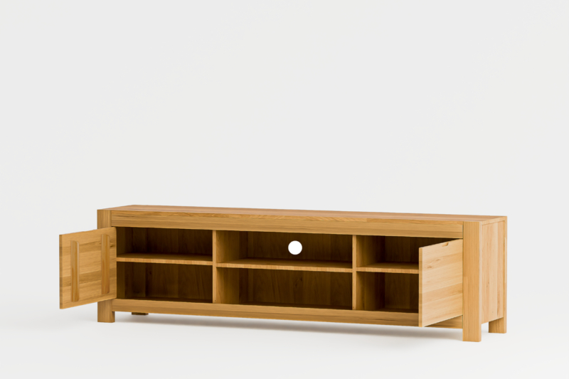 NE-48-_4_ Tammi puusta valmistettu televisioteline Napoli 48