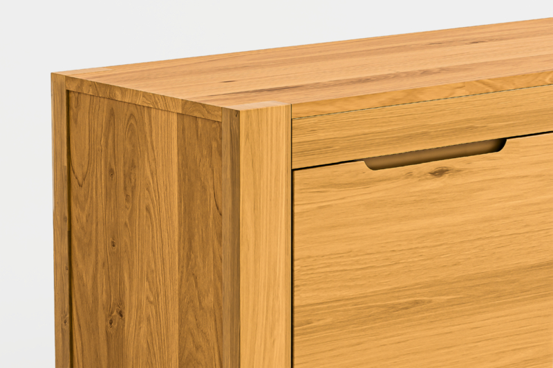 NE-48-_6_ Tammi puusta valmistettu televisioteline Napoli 48