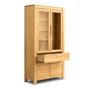 NE-70-_2_ Tammi- ilma vitriinikaappi NAPOLI 70