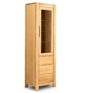 Tammi-puusta vitriinikaappi NAPOLI 75