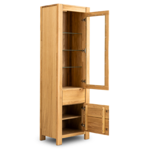Tammi-puusta vitriinikaappi NAPOLI 75