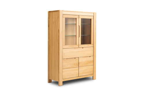Tammi puusta vitriini NAPOLI 80