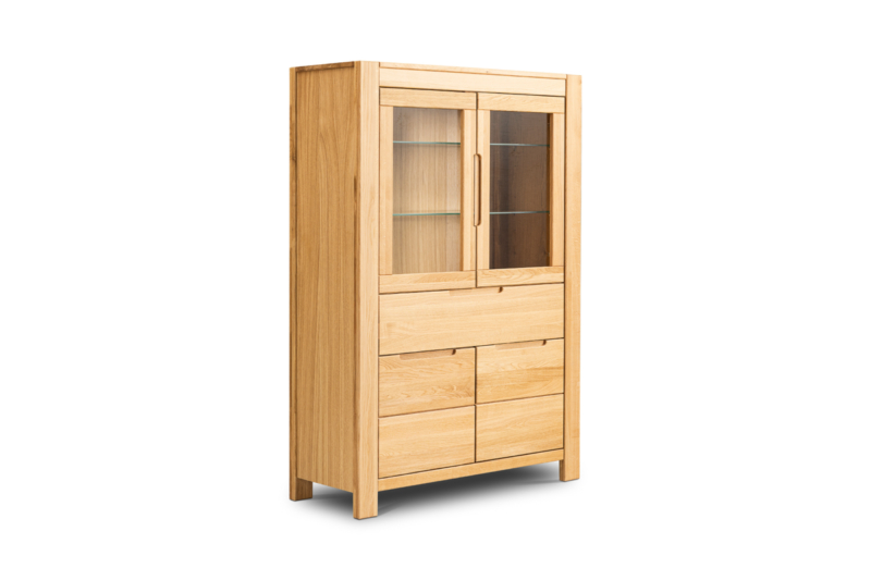 NE-80 Tammi puusta vitriini NAPOLI 80