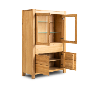 NE-80-_2_ Tammi puusta vitriini NAPOLI 80