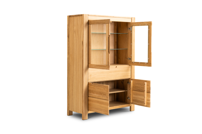 NE-80-_2_ Tammi puusta vitriini NAPOLI 80