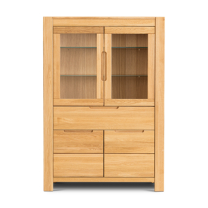 NE-80-_3_ Tammi puusta vitriini NAPOLI 80