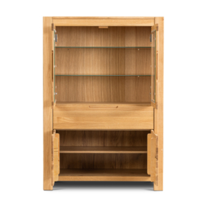 NE-80-_4_ Tammi puusta vitriini NAPOLI 80