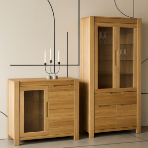 Napoli-30-70 Tammi- ilma vitriinikaappi NAPOLI 70