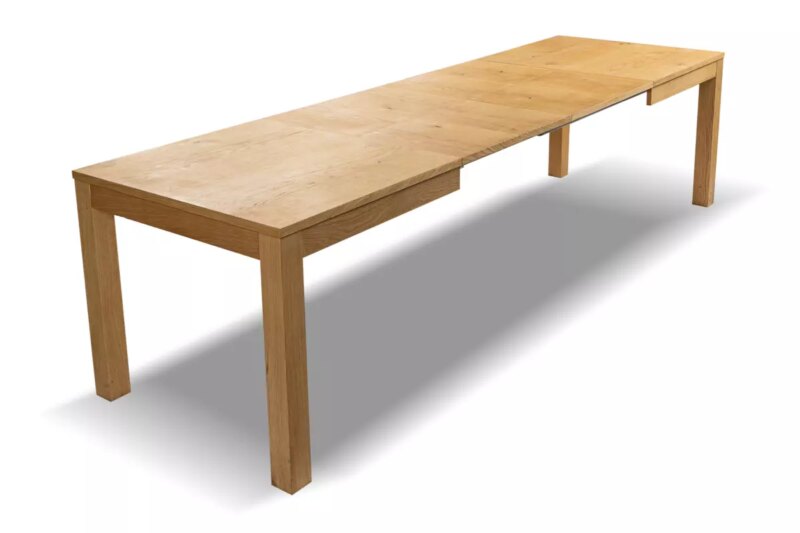 Napoli-4 Pidennettävä tammeen tehty ruokapöytä NAPOLI