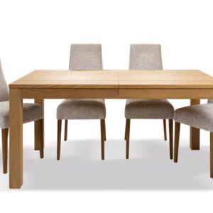 Napoli-8 Pidennettävä tammeen tehty ruokapöytä NAPOLI