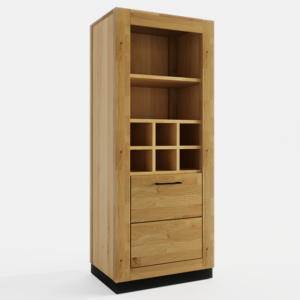 Tammi puusta valmistettu viinihylly Neomi 06