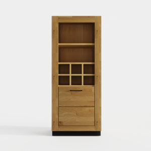 Tammi puusta valmistettu viinihylly Neomi 06