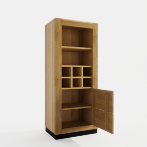 Tammi puusta valmistettu viinihylly Neomi 06