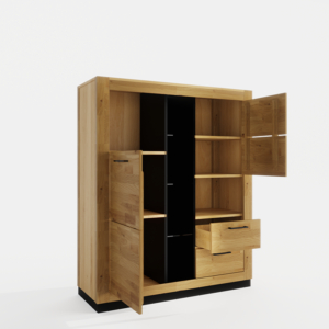Tammi-puusta valmistettu Neomi 07 -komero/kaappi