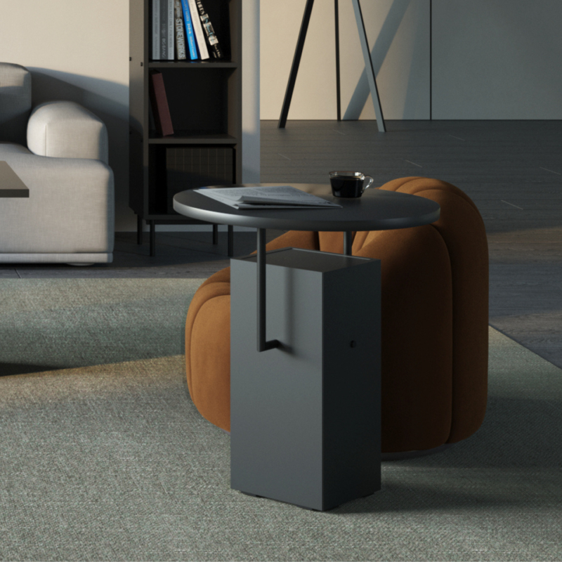 AROCCO-sohvapöytä mustalla sormenjälkiä estävällä pinnalla