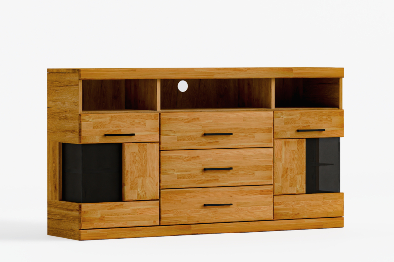 Tammi puusta valmistettu RARO 15 komero