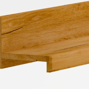 RE-25 90 cm tammi puusta hyllystö Raro 25