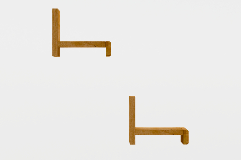 RE-25-_3_ 90 cm tammi puusta hyllystö Raro 25