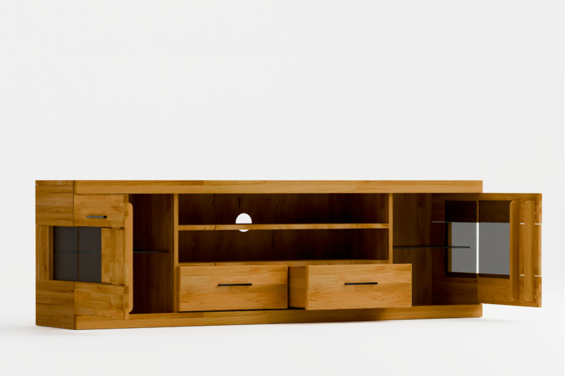 Kanskilyyden tammesta valmistettu TV-taso RARO 48