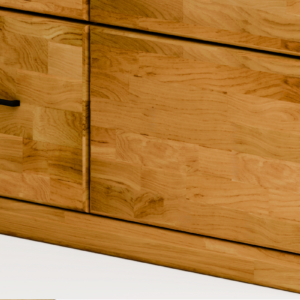 Tammi-puiset näyttökaappi RARO 81