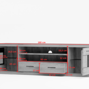 Kanskilyyden tammesta valmistettu TV-taso RARO 48