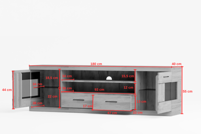 Kanskilyyden tammesta valmistettu TV-taso RARO 48