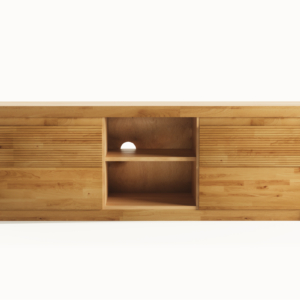 Ryflowana-drewniana-szafka-RTV-140-cm Tammapuinen TV-taso Bruno 41