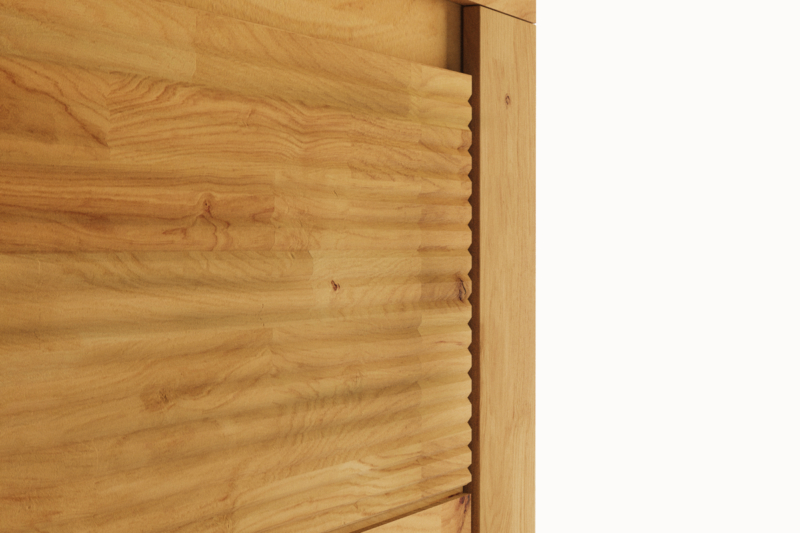 Ryflowane-drewno-debowe Tamminen BRUNO 05 -komero