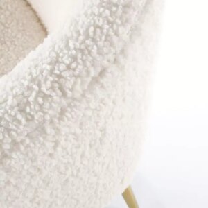 Pehmustettu nojatuoli Soft 01 kultaisilla jaloilla