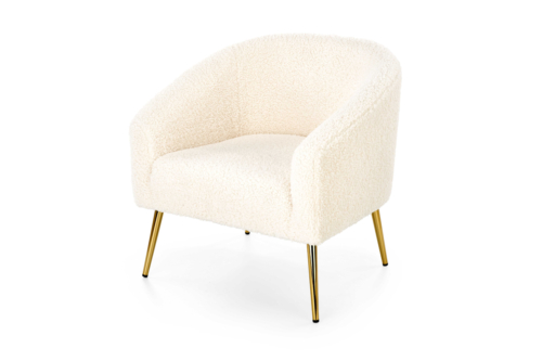 Soft-01-_2_ Pehmustettu nojatuoli Soft 01 kultaisilla jaloilla