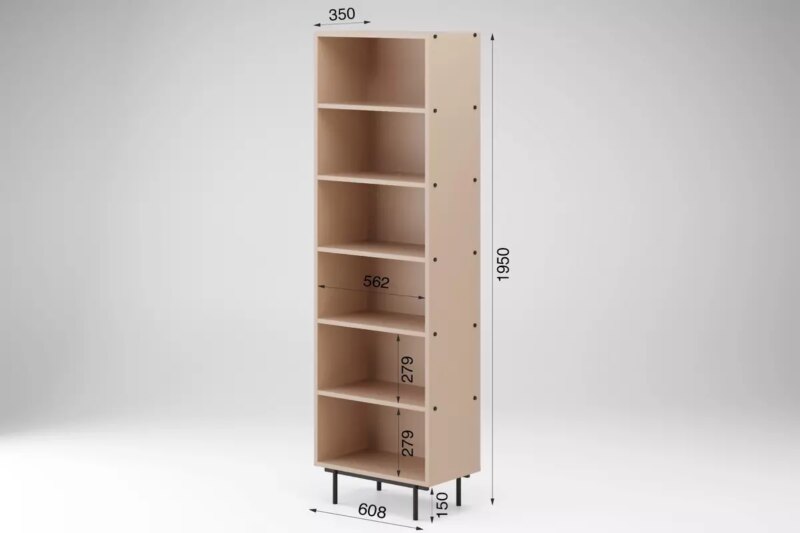 Lai hylly AROCCO mustan sormenjälkiä kestävän viimeistelyn kanssa