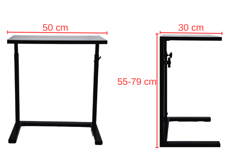Säädettävä grafiitti Loft-pöytä