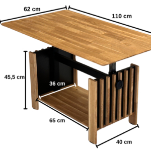 Säädettävä tammi-TV-teline OREO 110