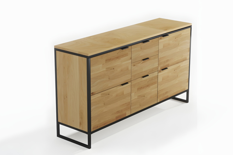 kg-03-_5_ Tammi puusta valmistettu KONGO LOFT 03 komero